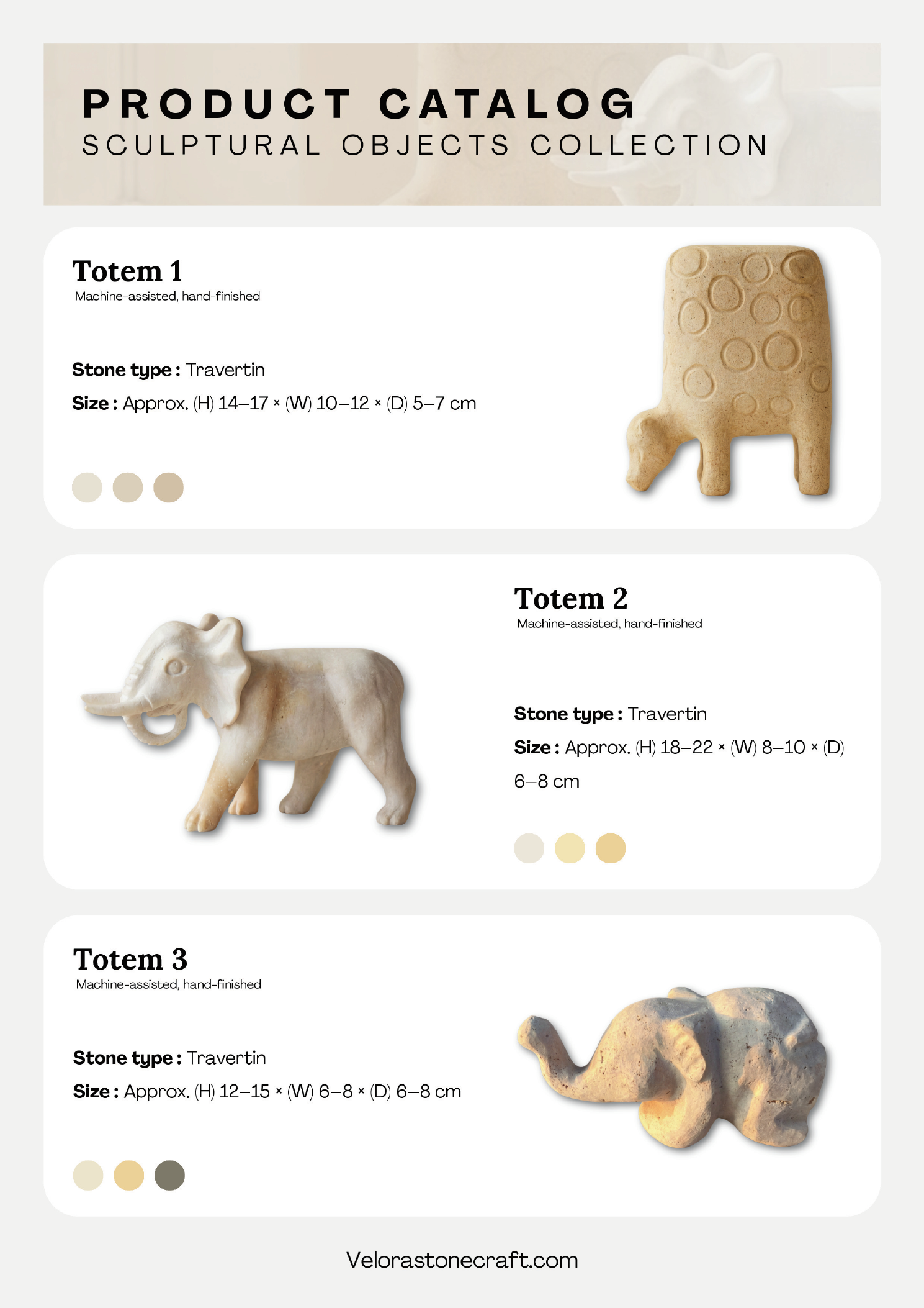 Animal Forms — Totem 1, 2, 3 product specs
