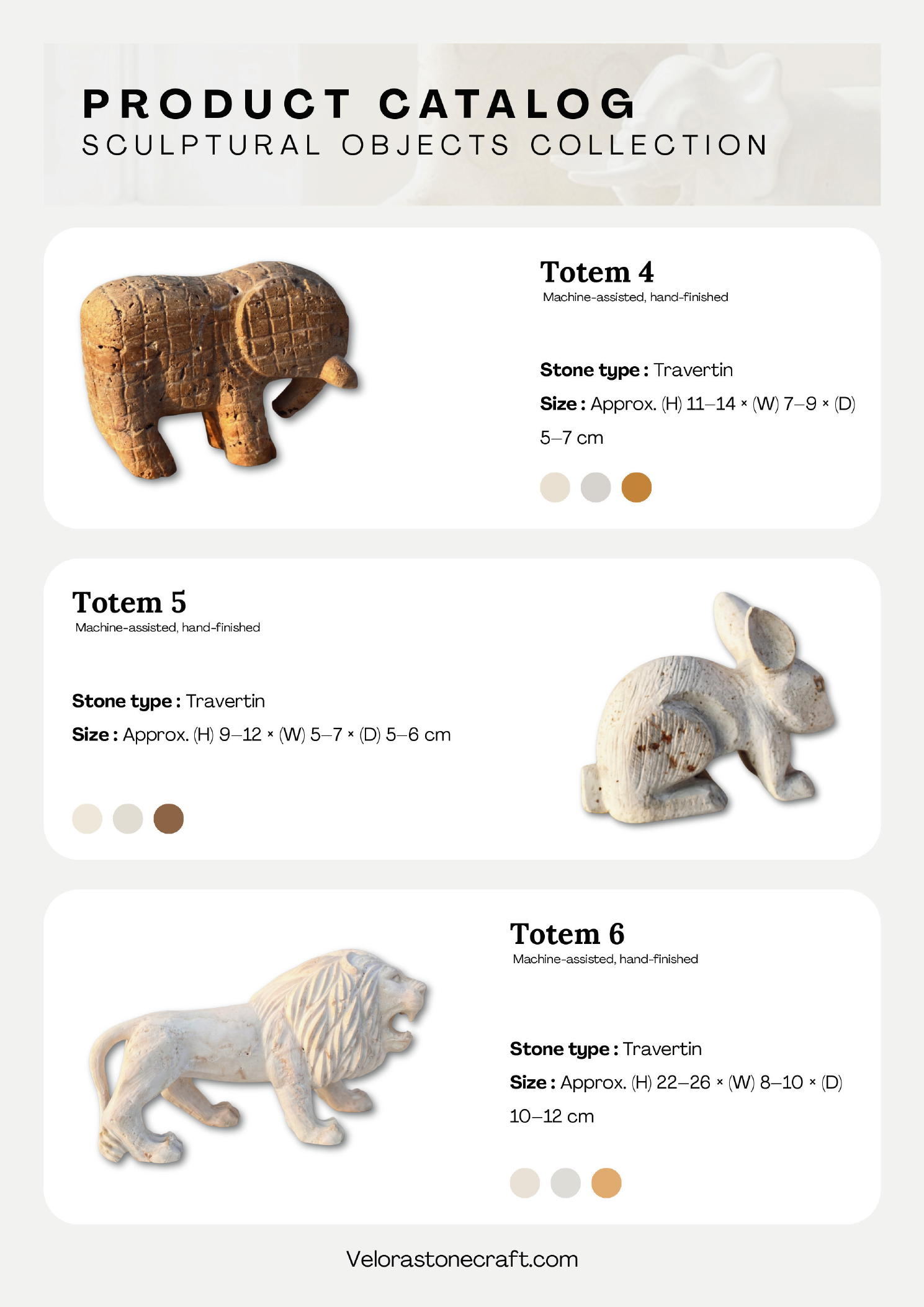 Animal Forms — Totem 4, 5, 6 product specs