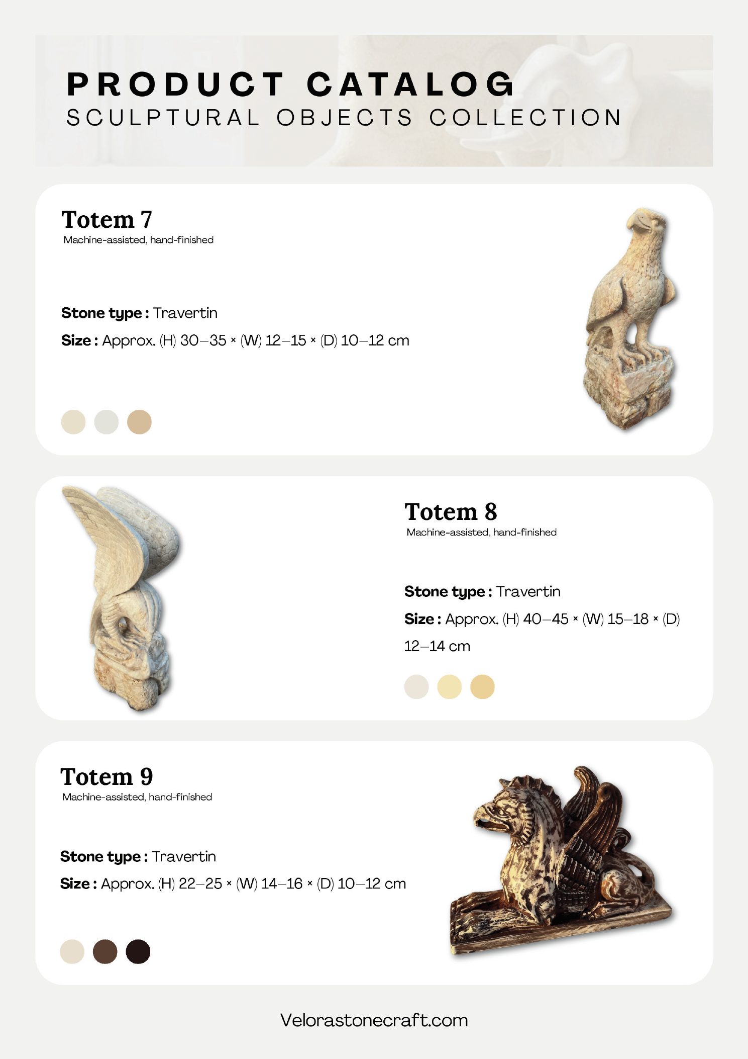 Animal Forms — Totem 7, 8, 9 product specs
