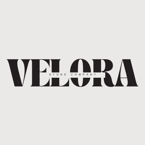 Logo exploration 1 — VELORA STONE COMPANY full wordmark in bold condensed serif