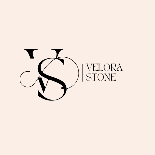 Logo exploration 4 — VS/VLS interlocking monogram with VELORA STONE wordmark