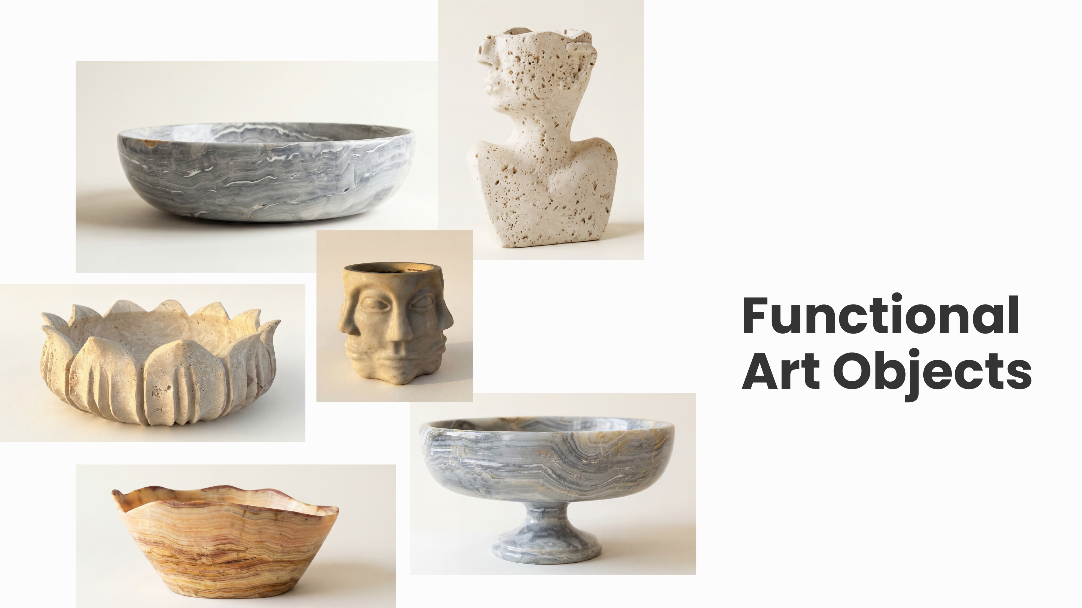 Functional Art Objects — bowls, vessels, and decorative stoneware